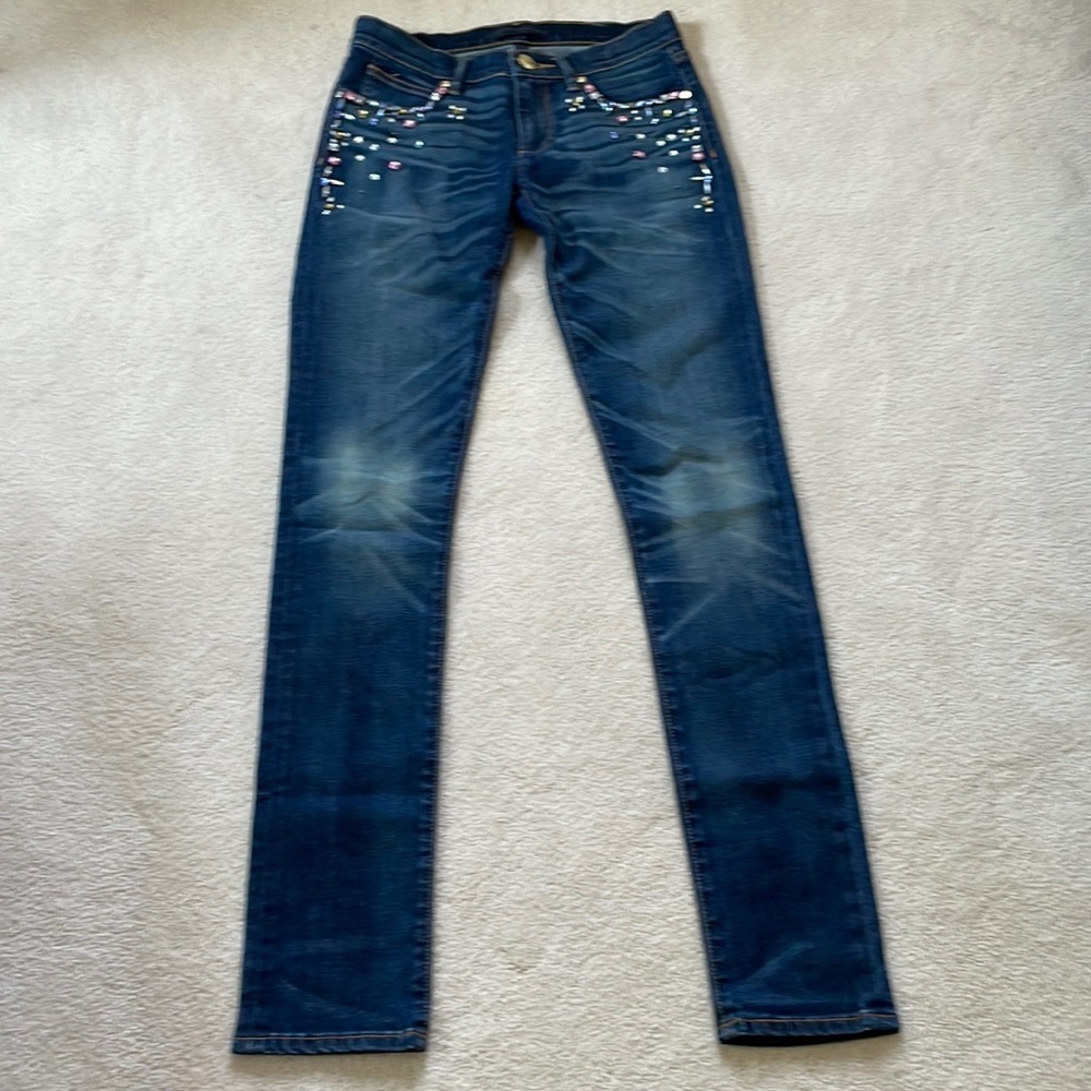 Juicy Couture Jeans with Rhinestone Embellishments